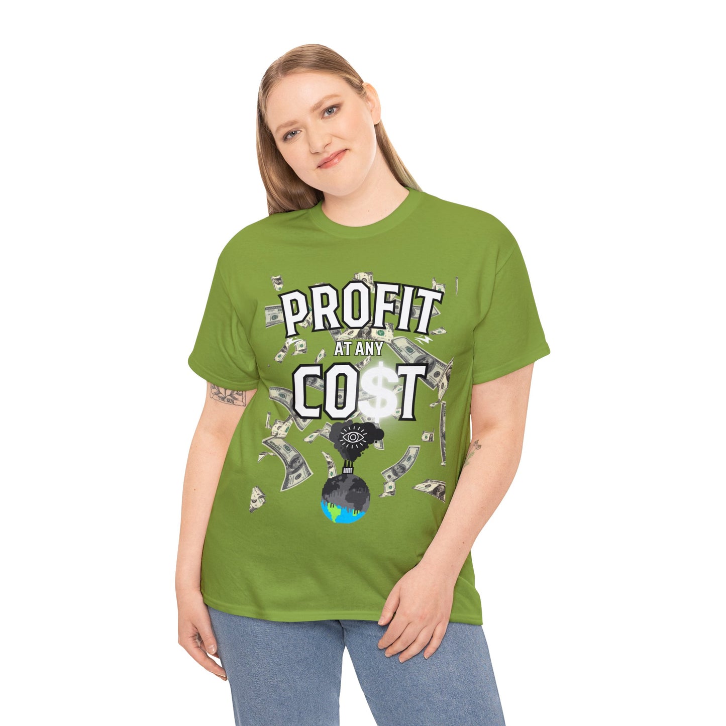Profit at Any Cost - Unisex Heavy Cotton Tee