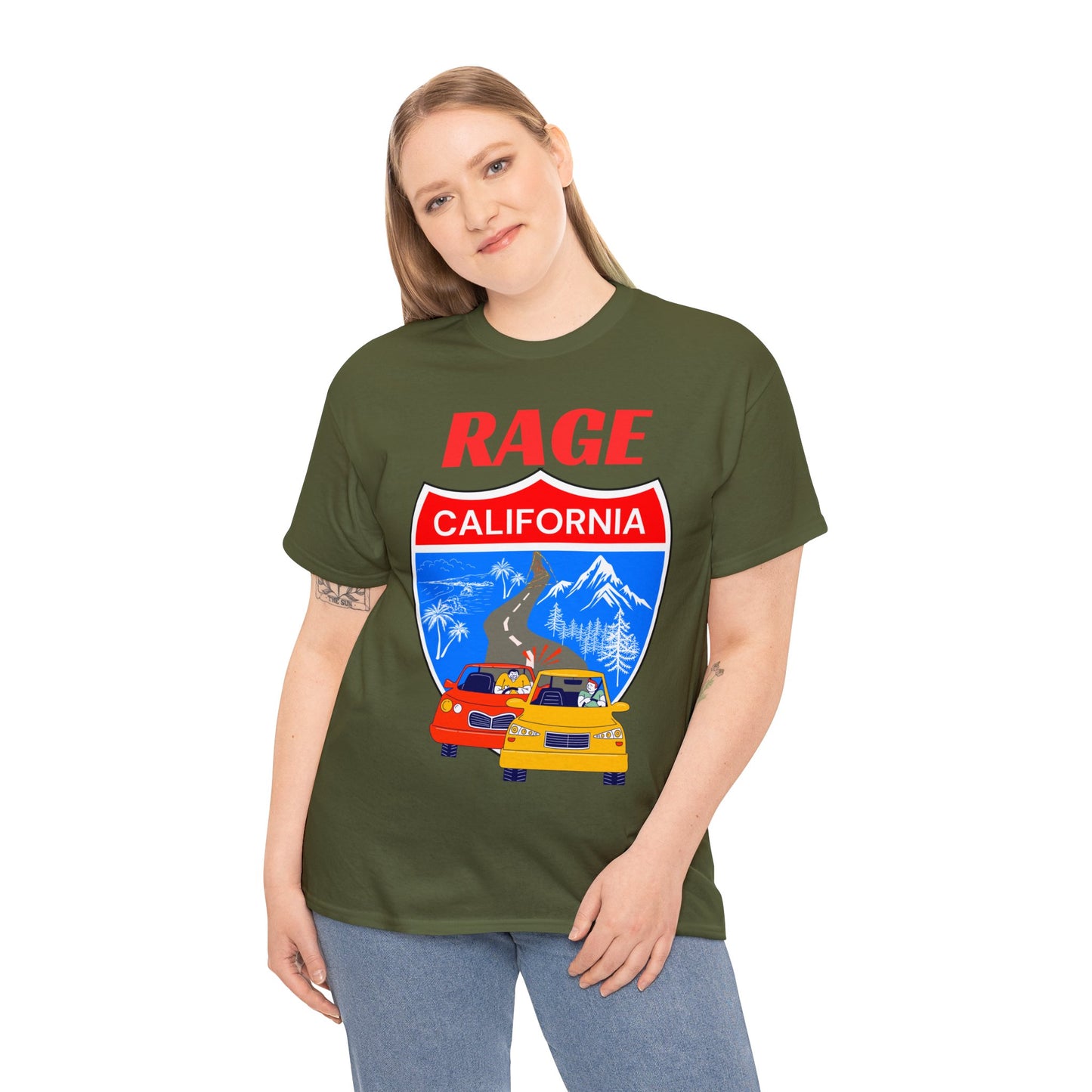RAGE CA  - Unisex Heavy Cotton Tee