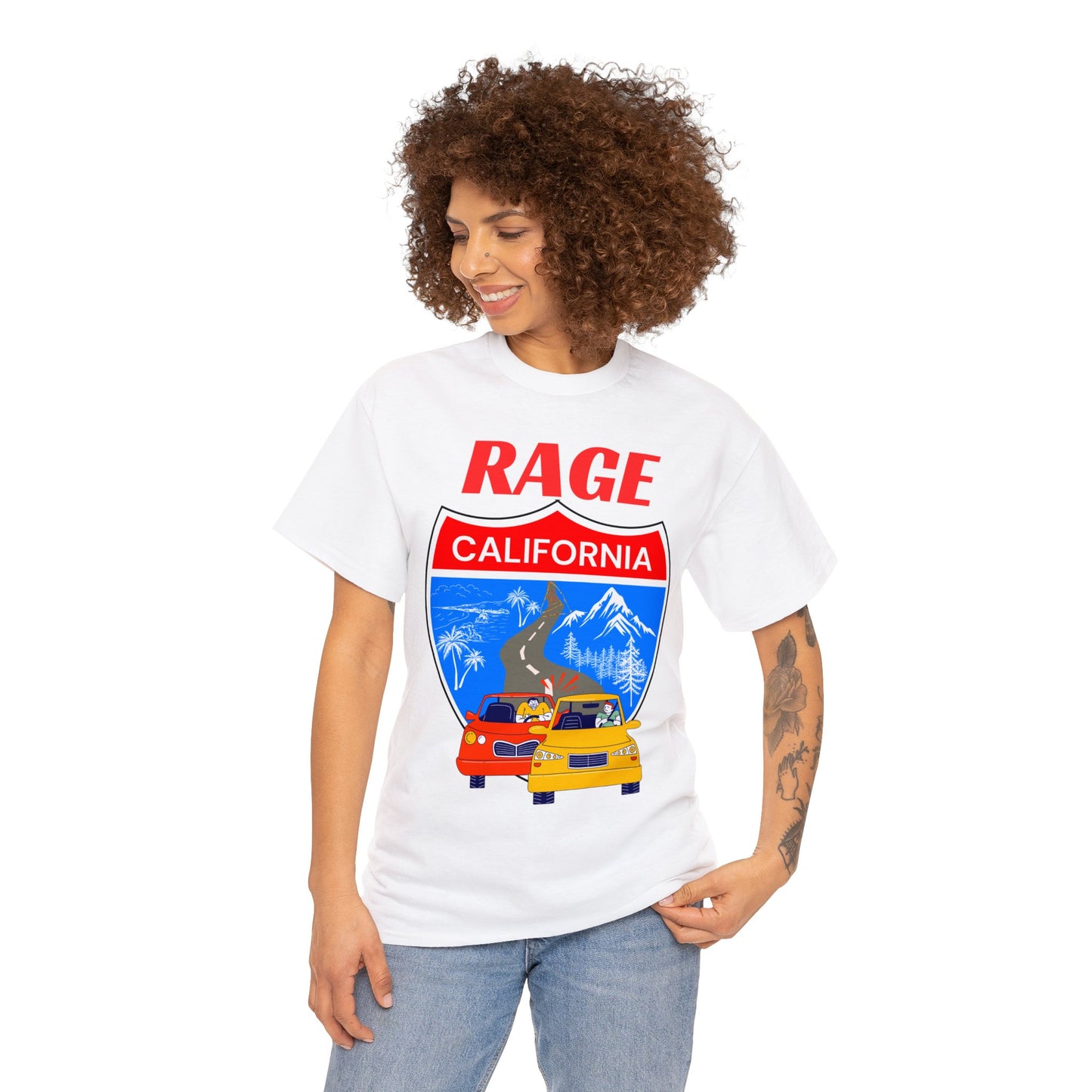 RAGE CA  - Unisex Heavy Cotton Tee