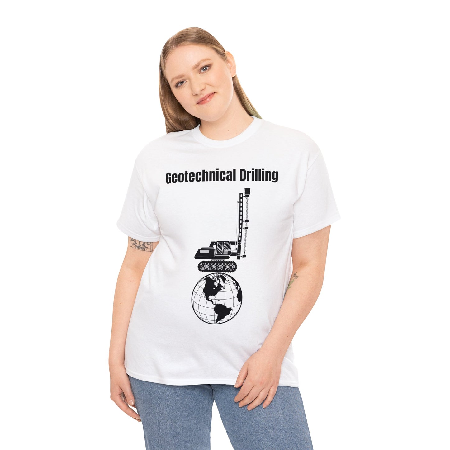 Geotechnical Drilling  - Unisex Heavy Cotton Tee