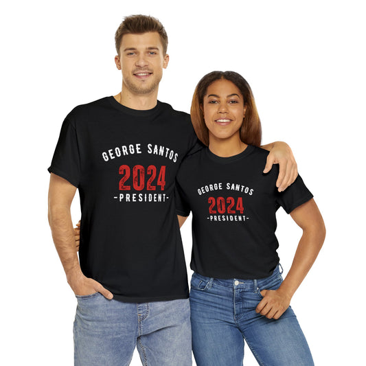 Santos for Pesident 2024 Unisex Heavy Cotton Tee