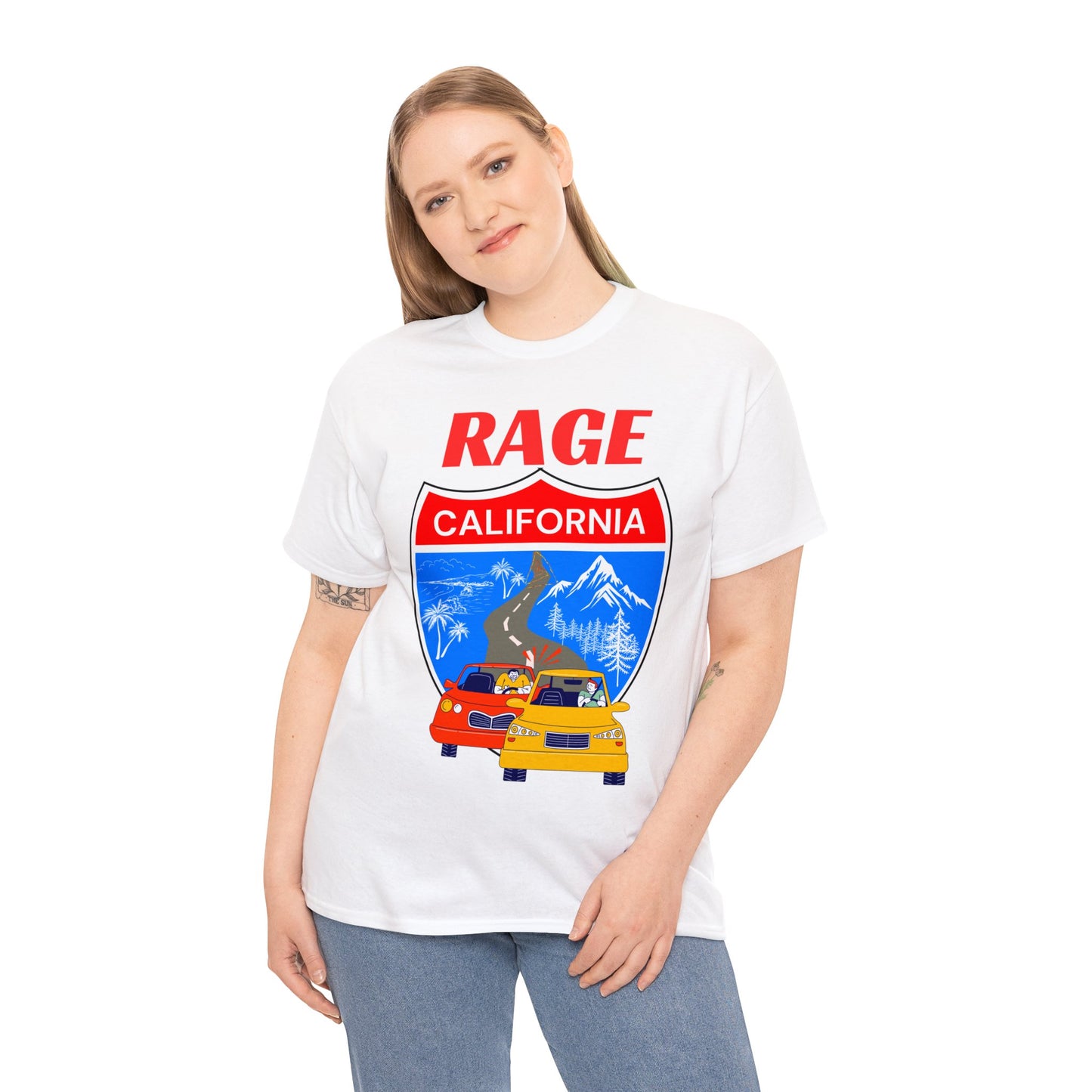 RAGE CA  - Unisex Heavy Cotton Tee