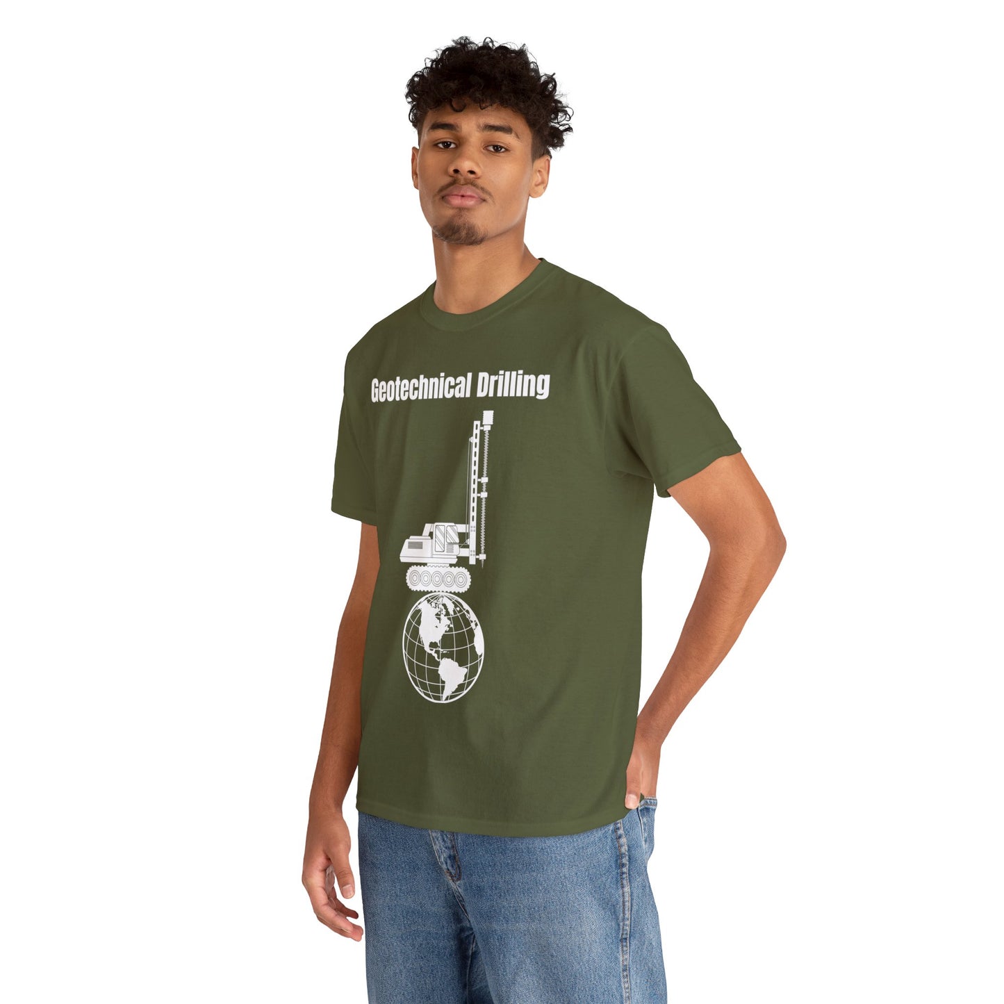 Geotechnical Drilling  - Unisex Heavy Cotton Tee