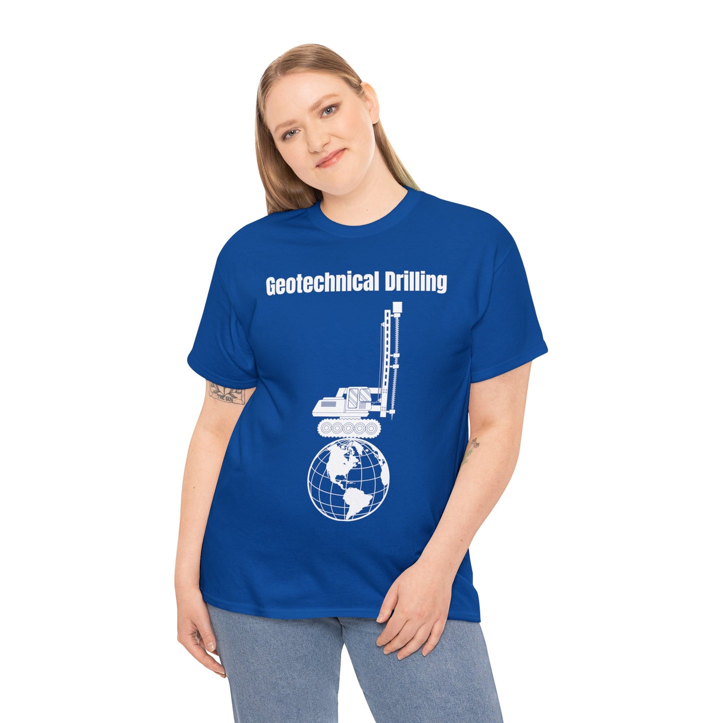 Geotechnical Drilling  - Unisex Heavy Cotton Tee