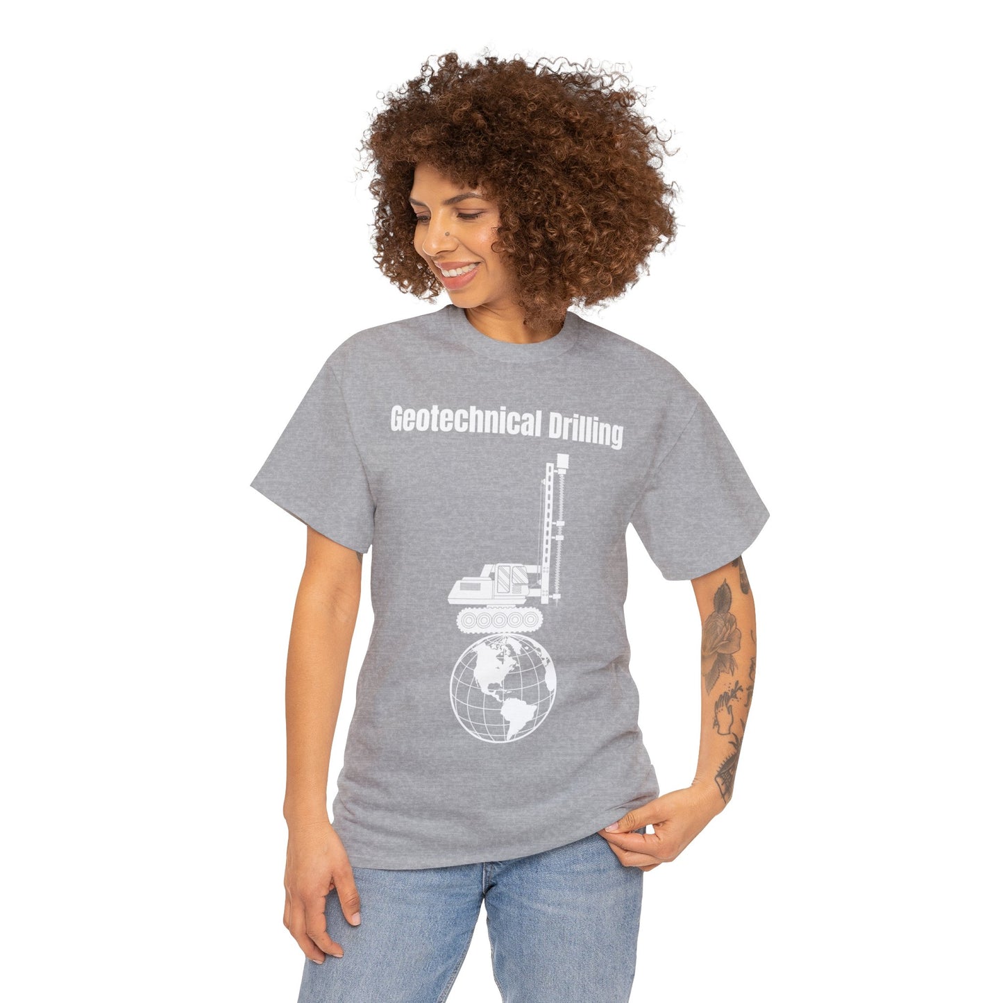 Geotechnical Drilling  - Unisex Heavy Cotton Tee