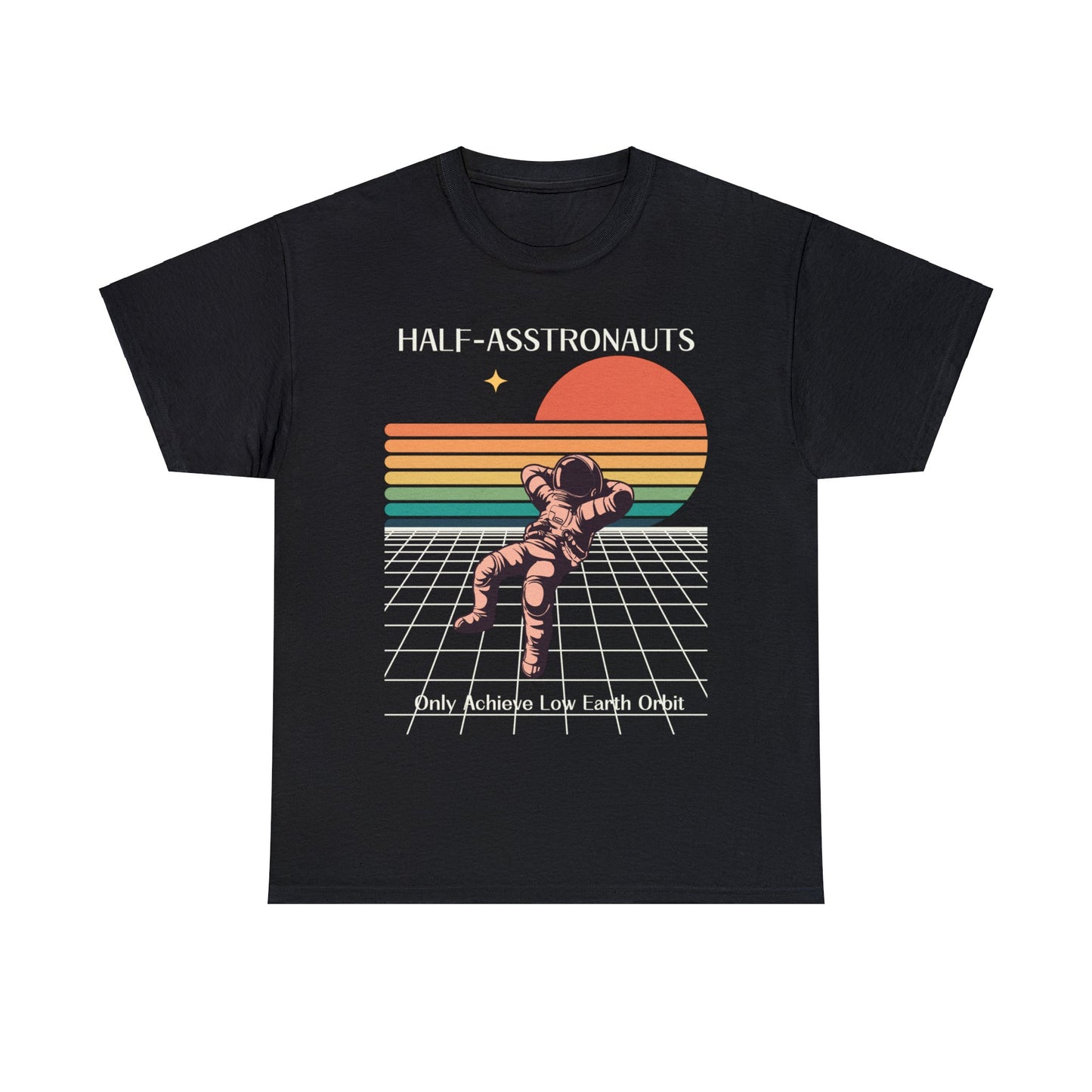 Half Asstronaut  - Unisex Heavy Cotton Tee