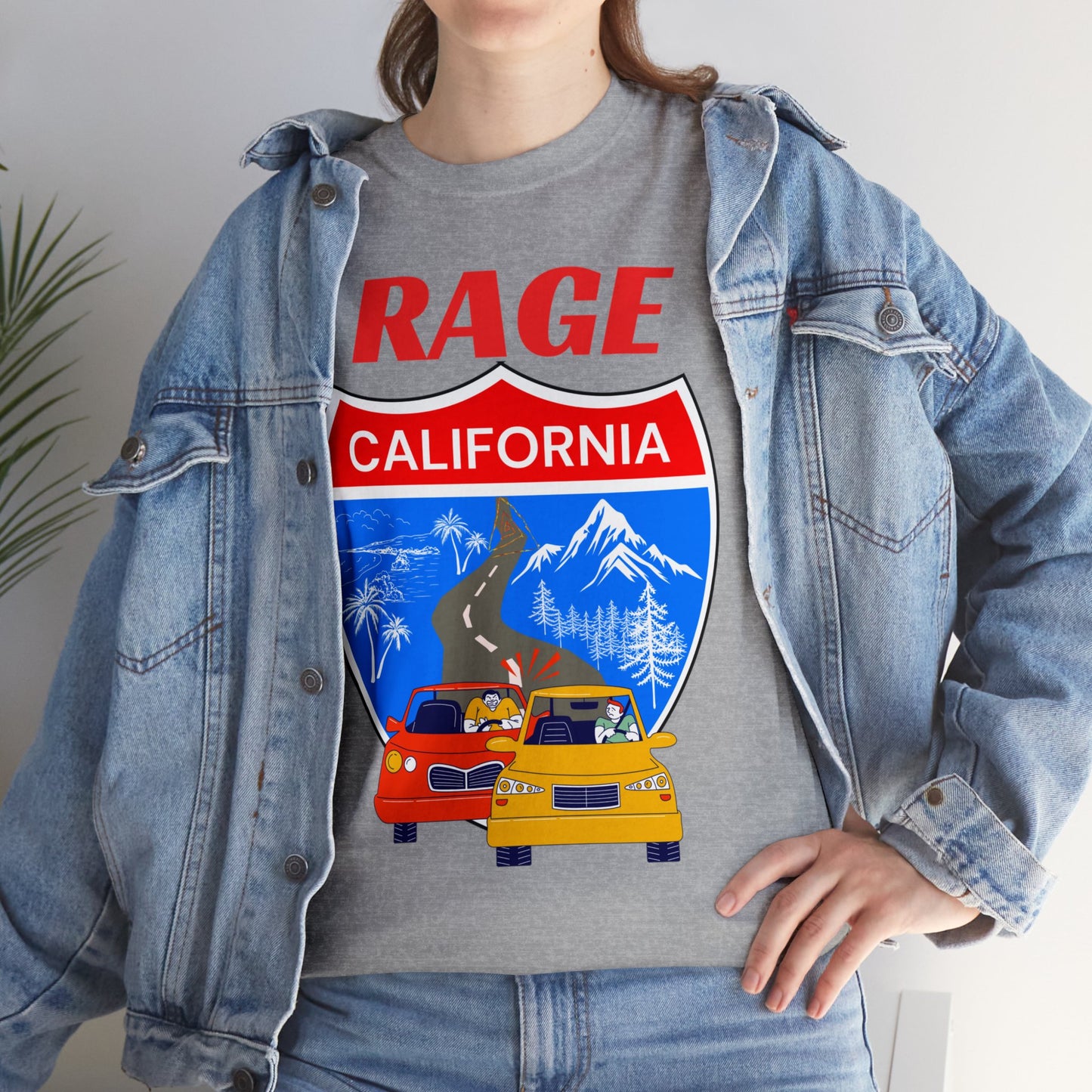 RAGE CA  - Unisex Heavy Cotton Tee