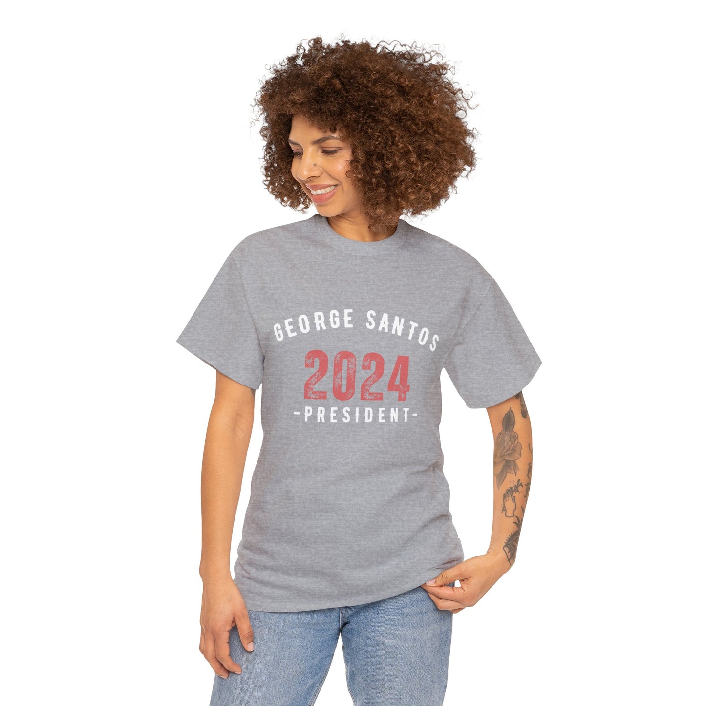 Santos for Pesident 2024 Unisex Heavy Cotton Tee