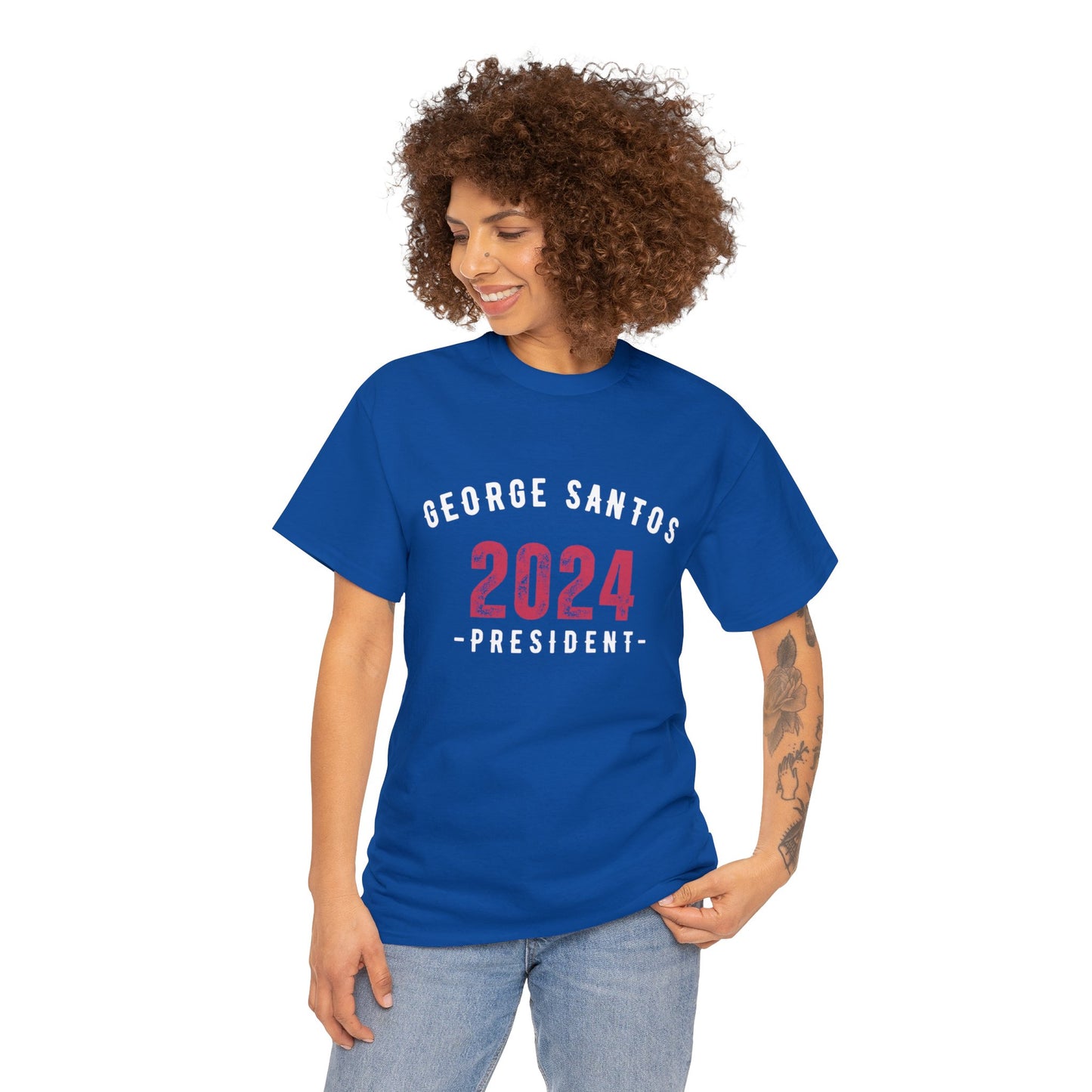 Santos for Pesident 2024 Unisex Heavy Cotton Tee