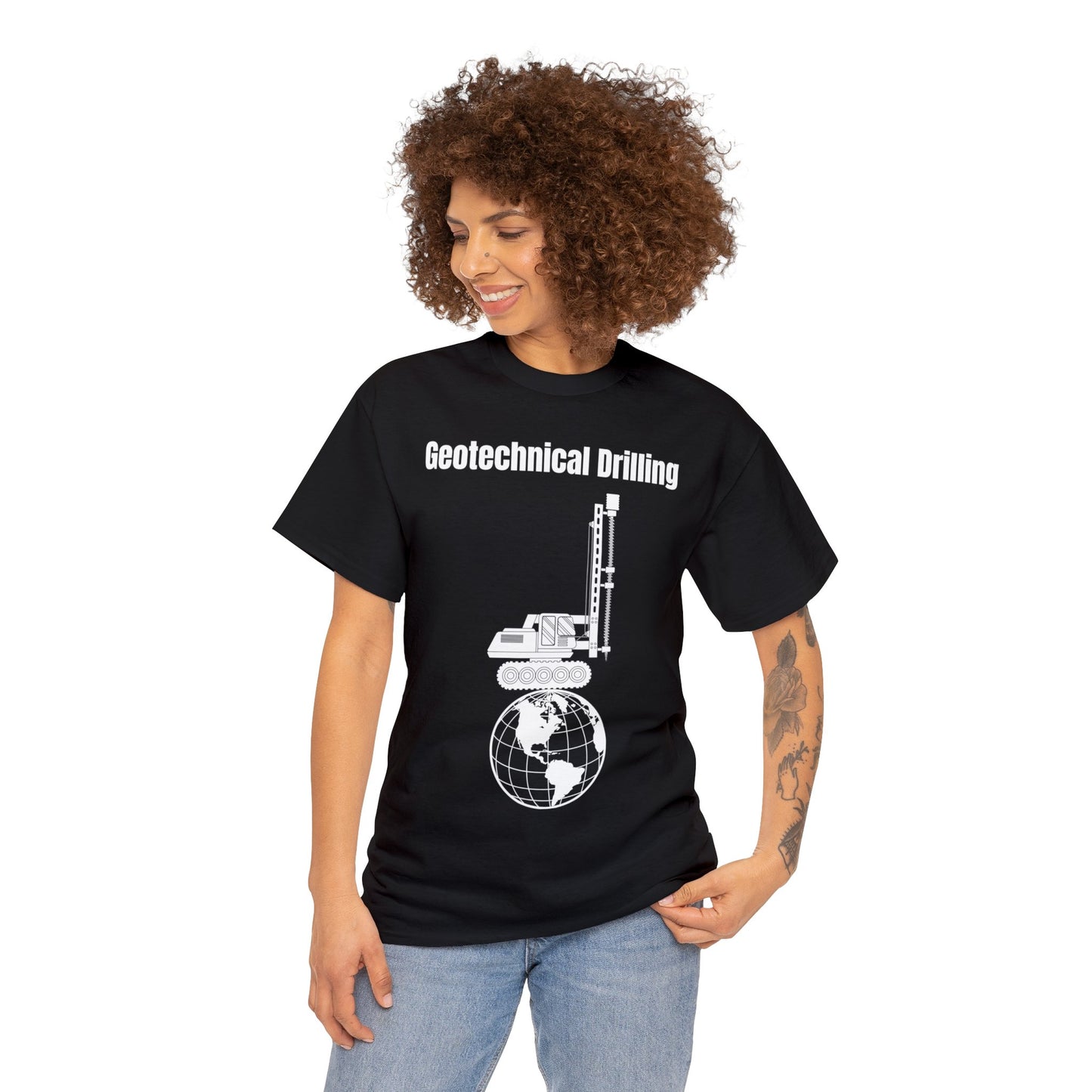 Geotechnical Drilling  - Unisex Heavy Cotton Tee