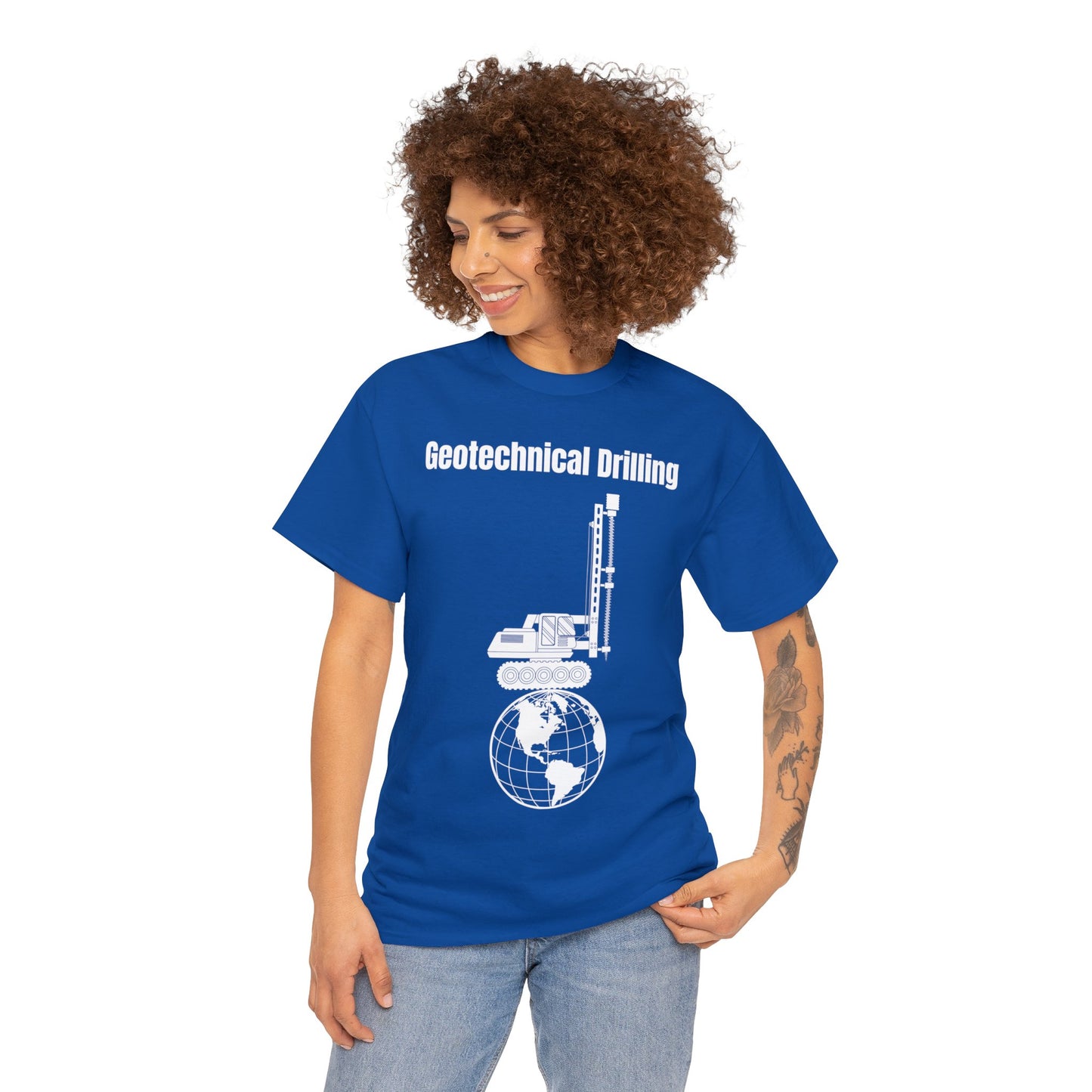 Geotechnical Drilling  - Unisex Heavy Cotton Tee