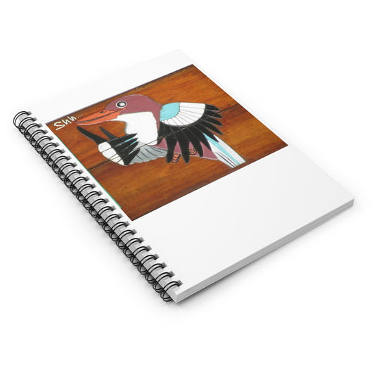 Shh BIRDS Spiral Bird Watching Notebook - Ruled Line