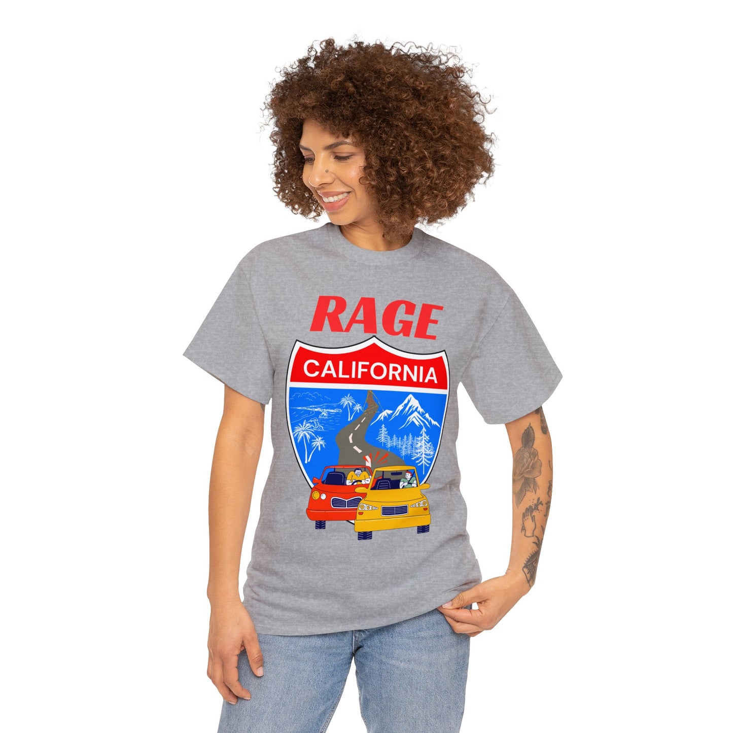 RAGE CA  - Unisex Heavy Cotton Tee