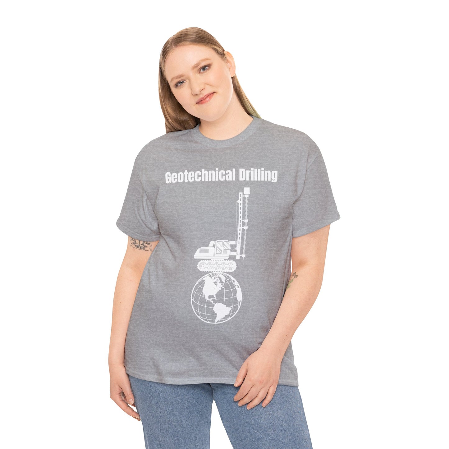 Geotechnical Drilling  - Unisex Heavy Cotton Tee