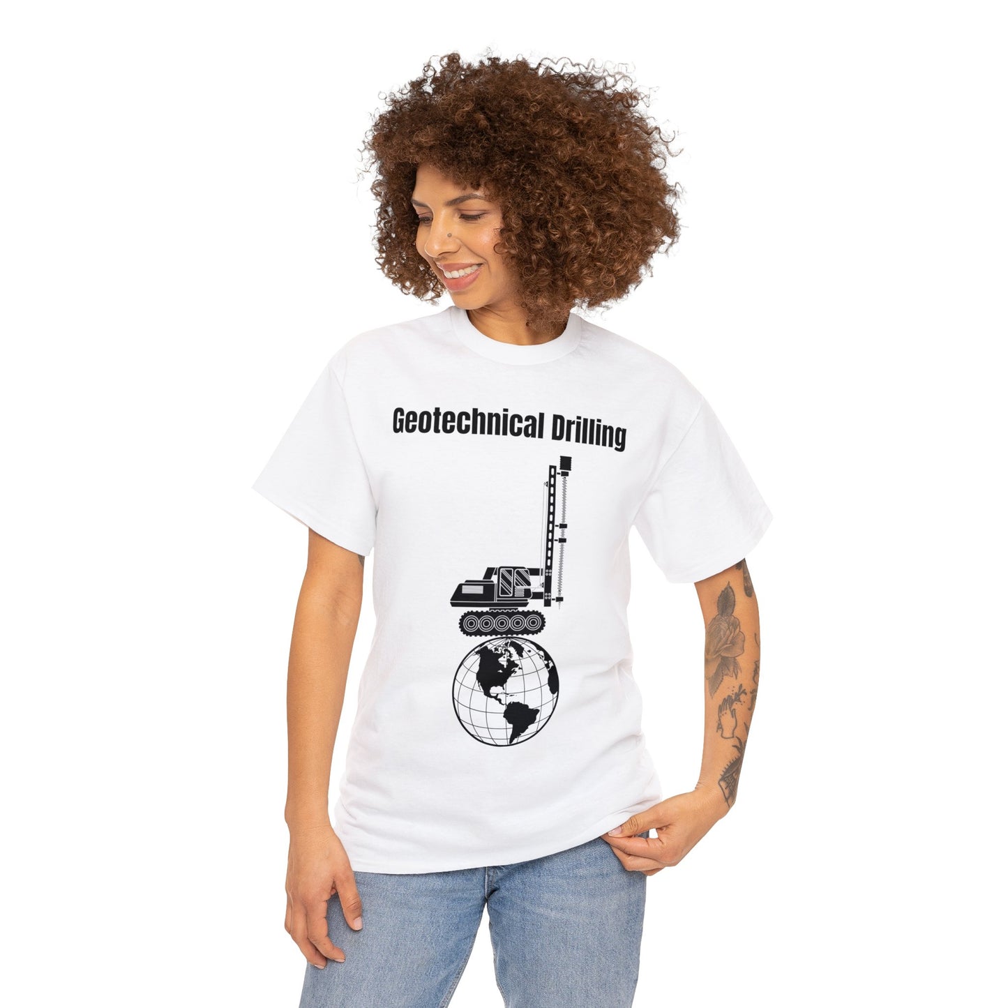 Geotechnical Drilling  - Unisex Heavy Cotton Tee