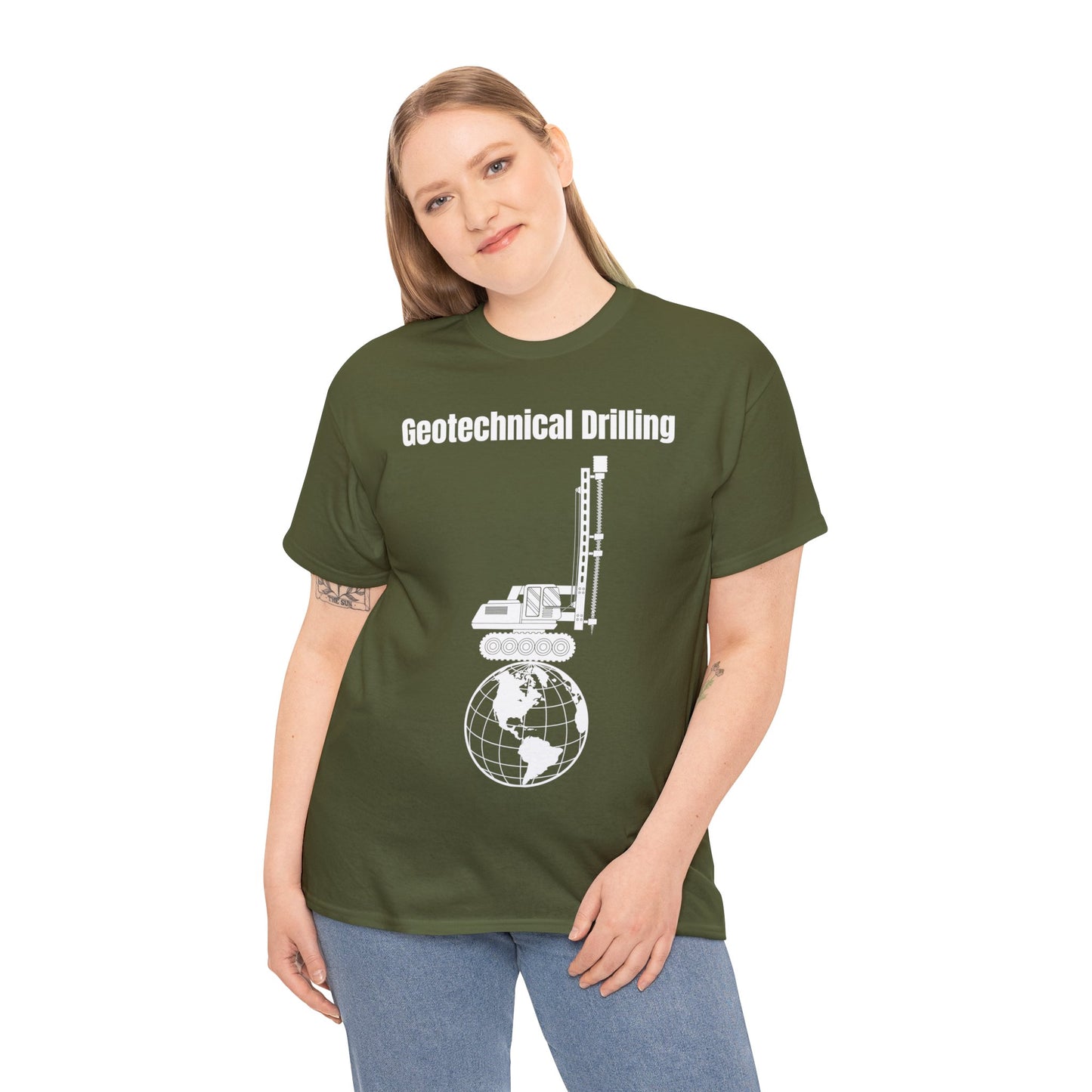 Geotechnical Drilling  - Unisex Heavy Cotton Tee