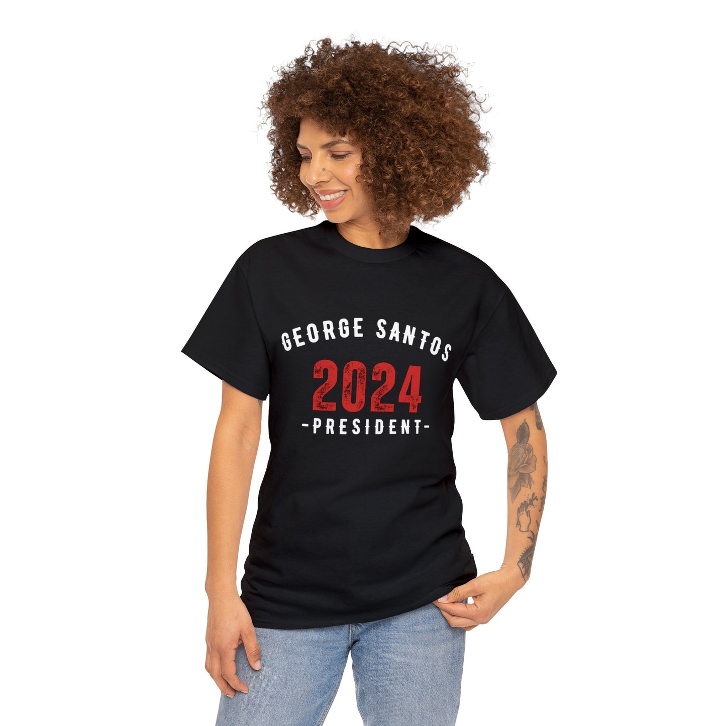 Santos for Pesident 2024 Unisex Heavy Cotton Tee